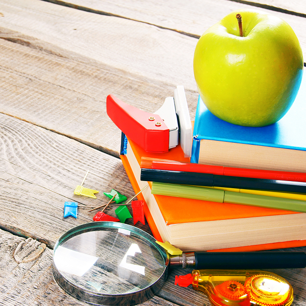School Tools On Wooden School Tools On Wood